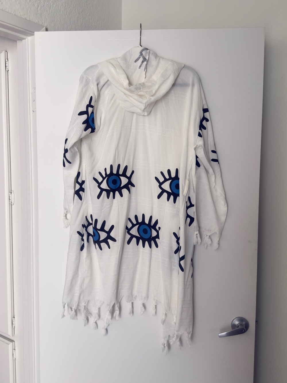 Evil eye hooded robe
